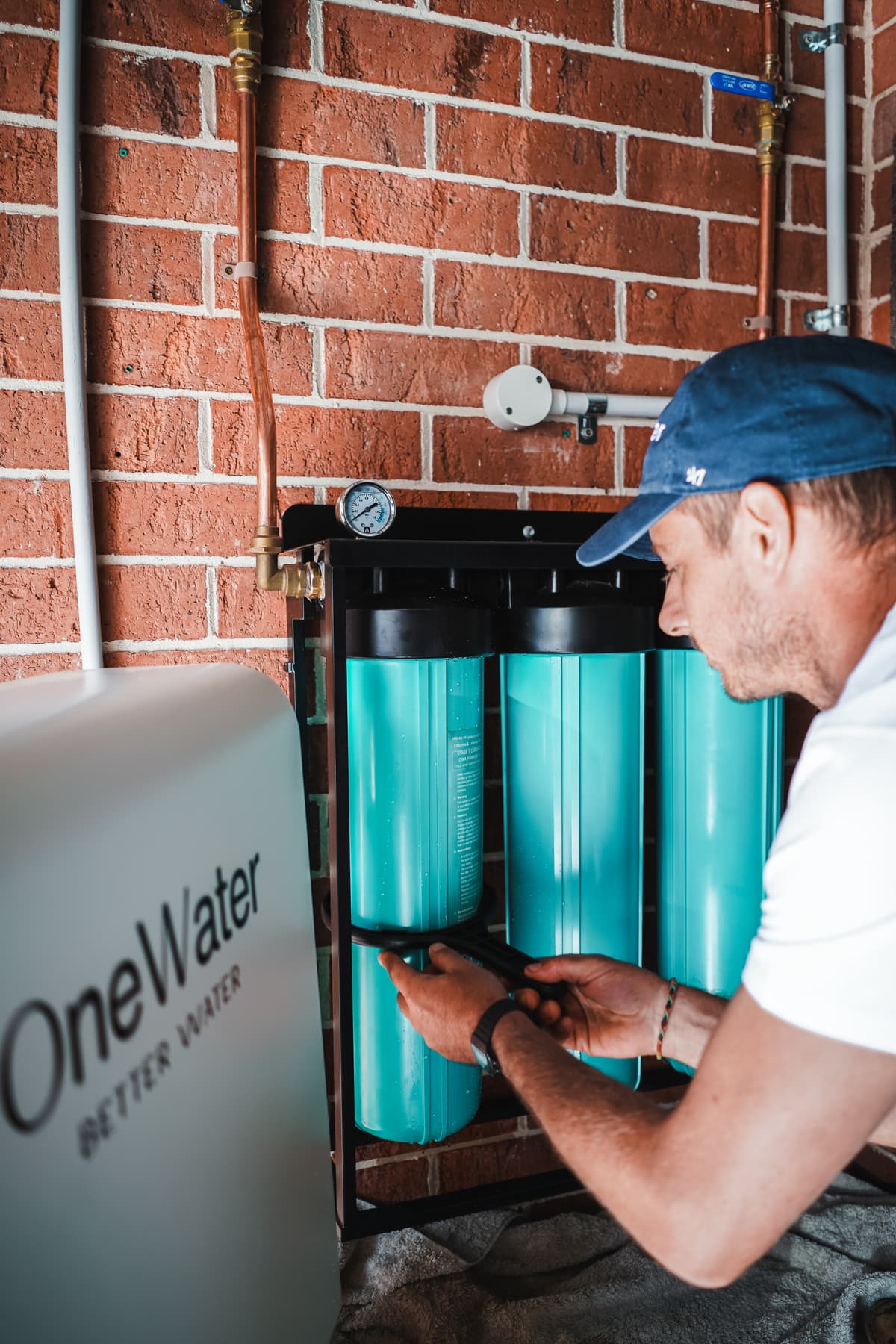 Whole-home system installed at the mains