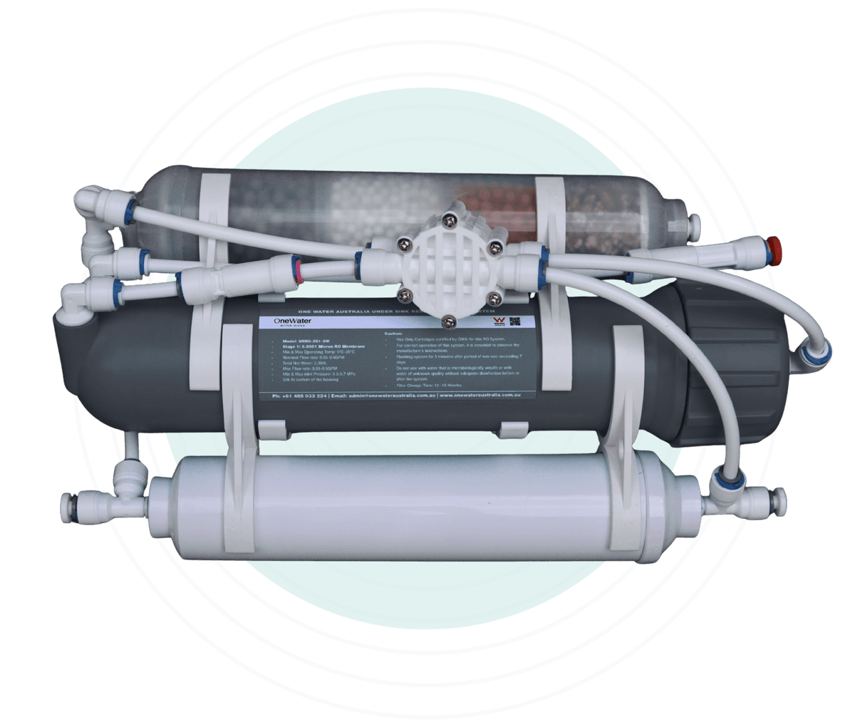 OneWater under-sink reverse osmosis system